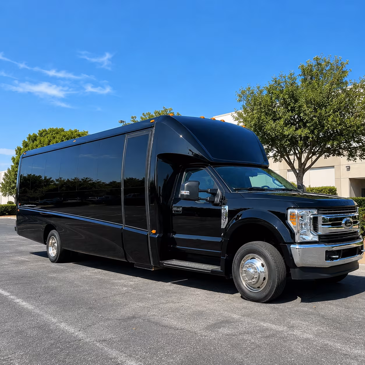 Toledo Airport Shuttle & Transportation party bus exterior