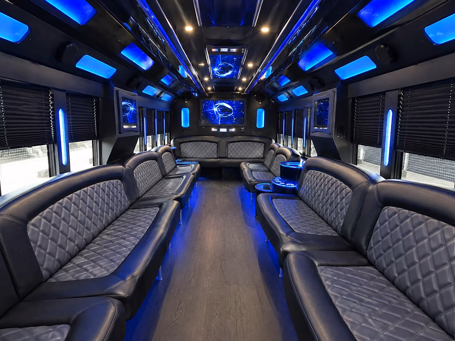 Toledo Birthday, Sweet 16, & Quinceañera Transportation party bus exterior