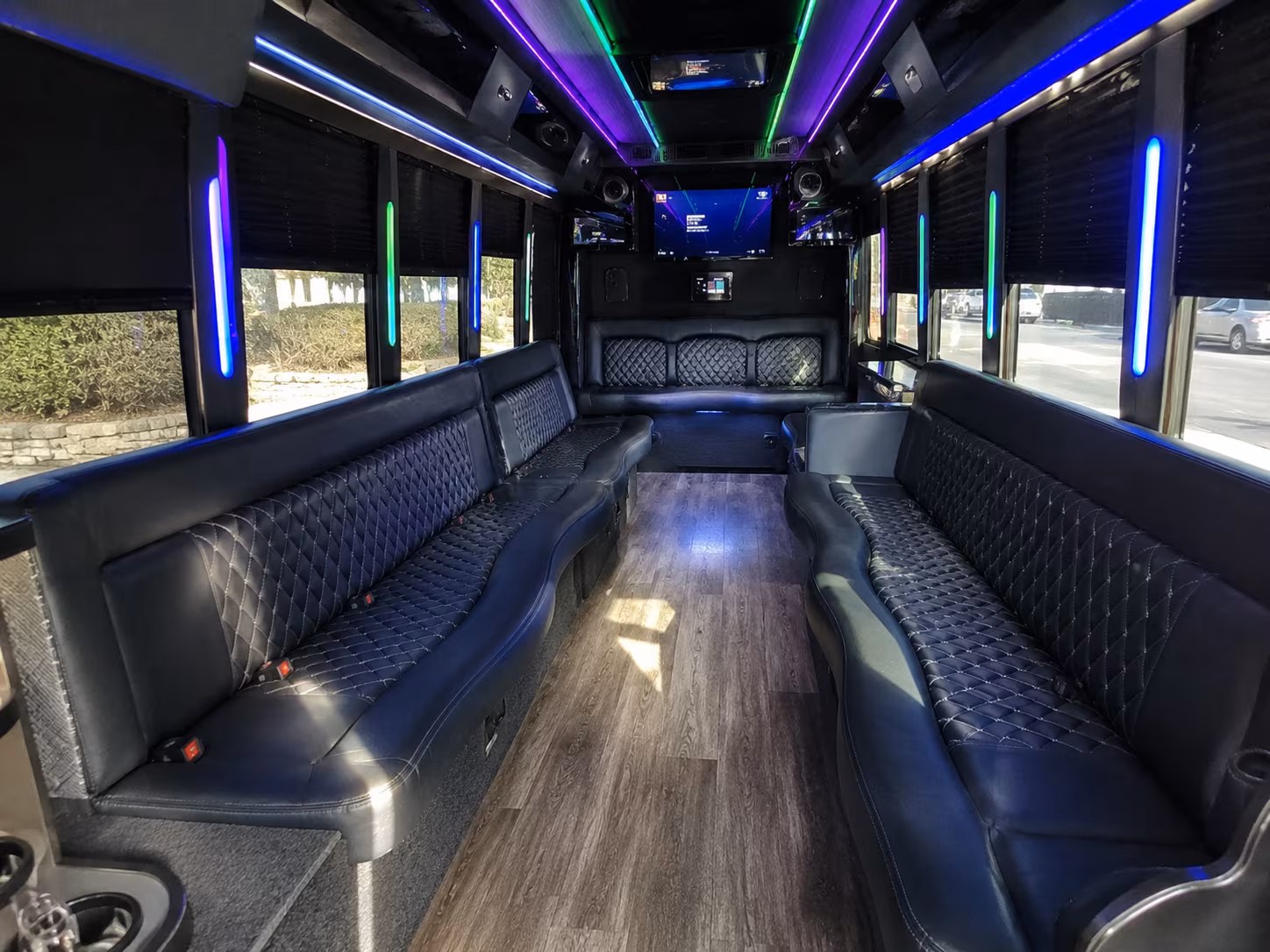 Toledo Private Event Transportation party bus exterior