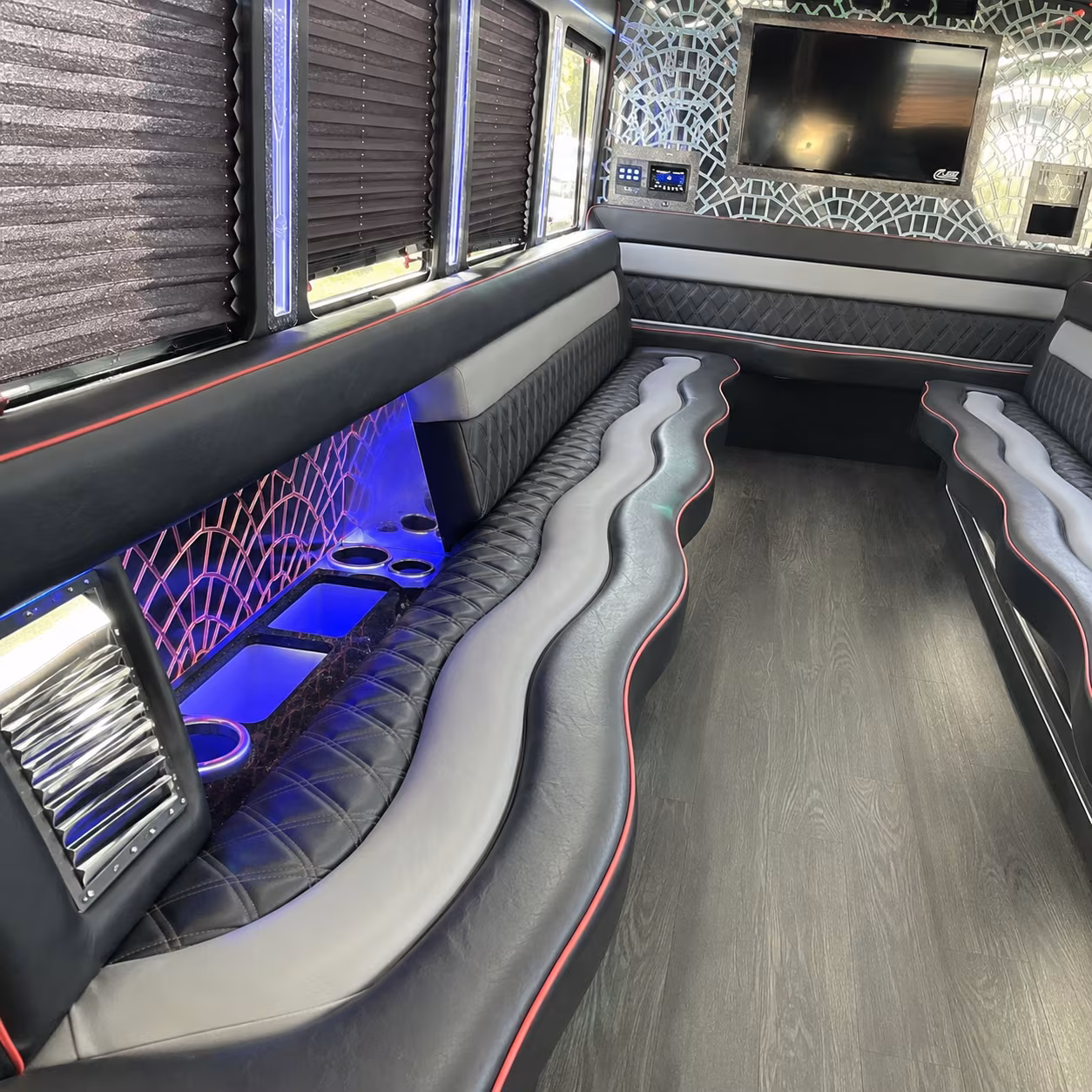 Toledo Private Event Transportation party bus exterior