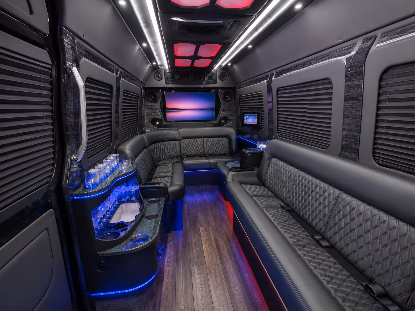 Toledo School Event Transportation party bus exterior