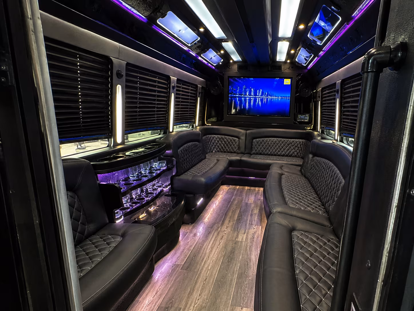 Toledo Wedding Transportation party bus exterior