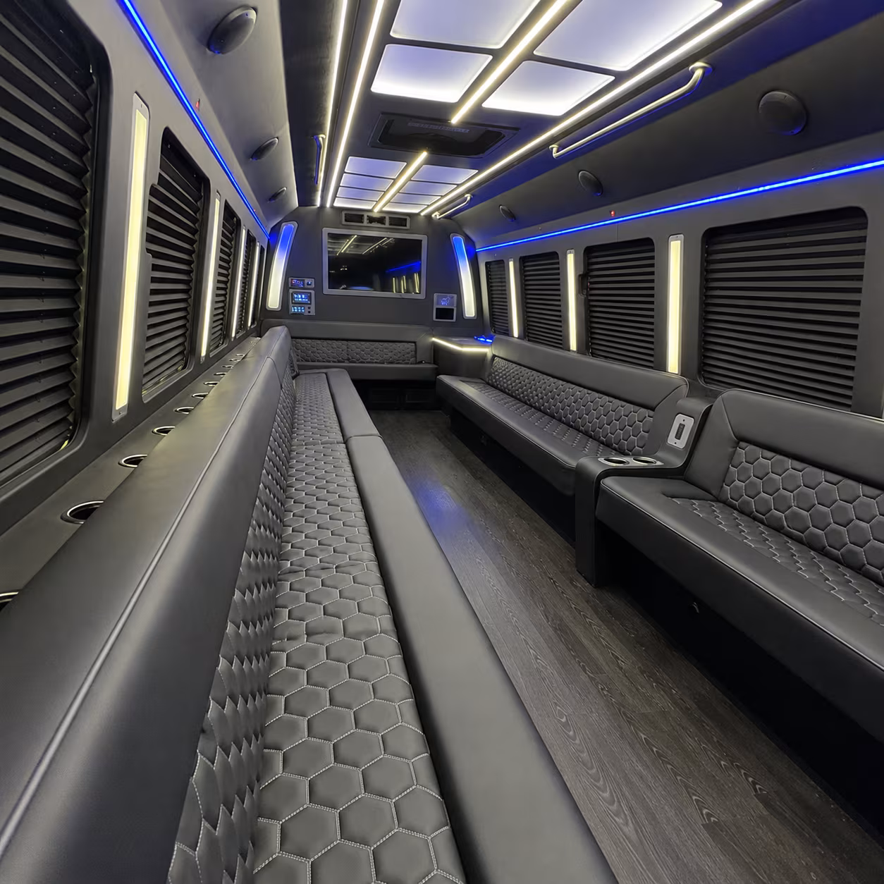 Toledo Wedding Transportation onboard seating