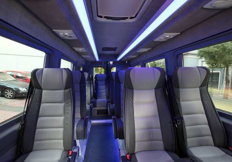 Cuyahoga Falls 18 Passenger Van/Minibus Interior