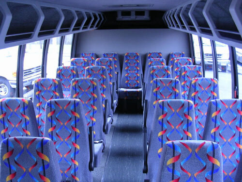 Lorain 24 Passenger Mini Bus Interior