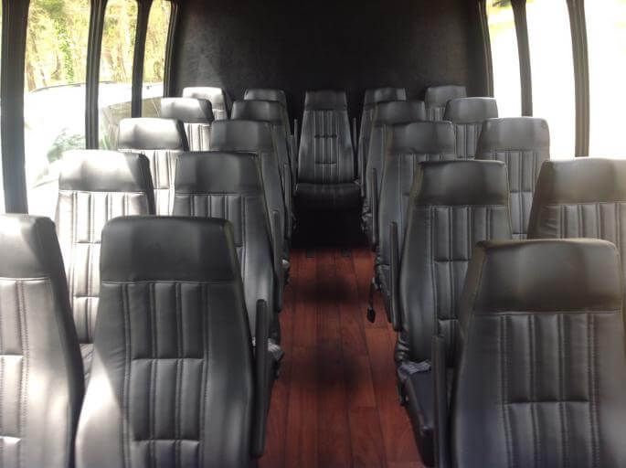 Hamilton 30 Passenger Shuttle Bus Interior