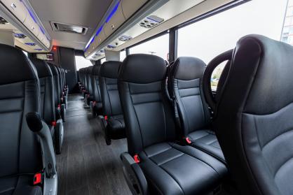 Cuyahoga Falls 45 Passenger Mini Coach Interior