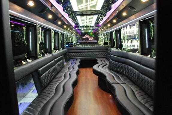Hamilton 25 Passenger Limo bus Interior