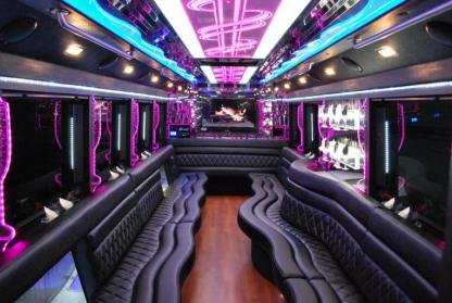 Hamilton 50 Passenger Party Bus Interior